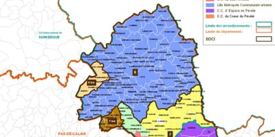 Карта округа Лил
